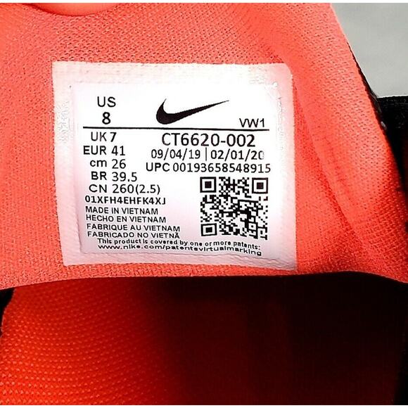 🔥Nike React Infinity Pro GOLF Shoes Mens Size 8 CT6620-002 Black Crimson - Picture 7 of 7